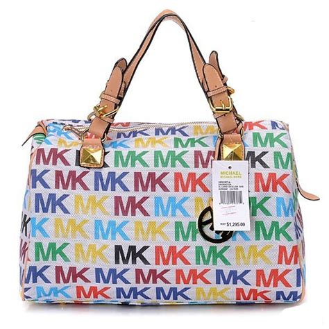 michael kors white purse|michael kors white rainbow purse.